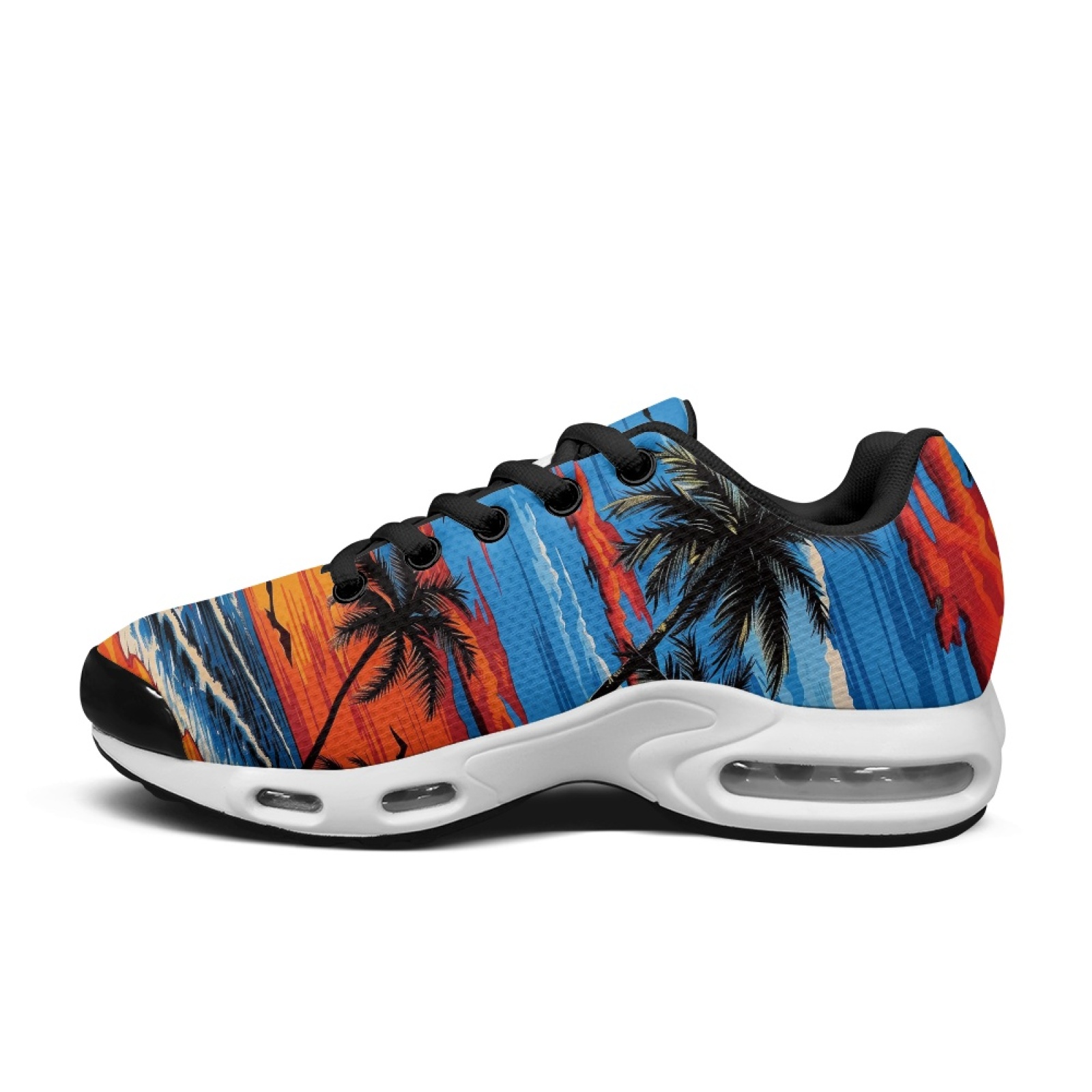 PENSTROLL Sunset Palm Trees Sl - Air Cushion Jogger Shoes Men review and price