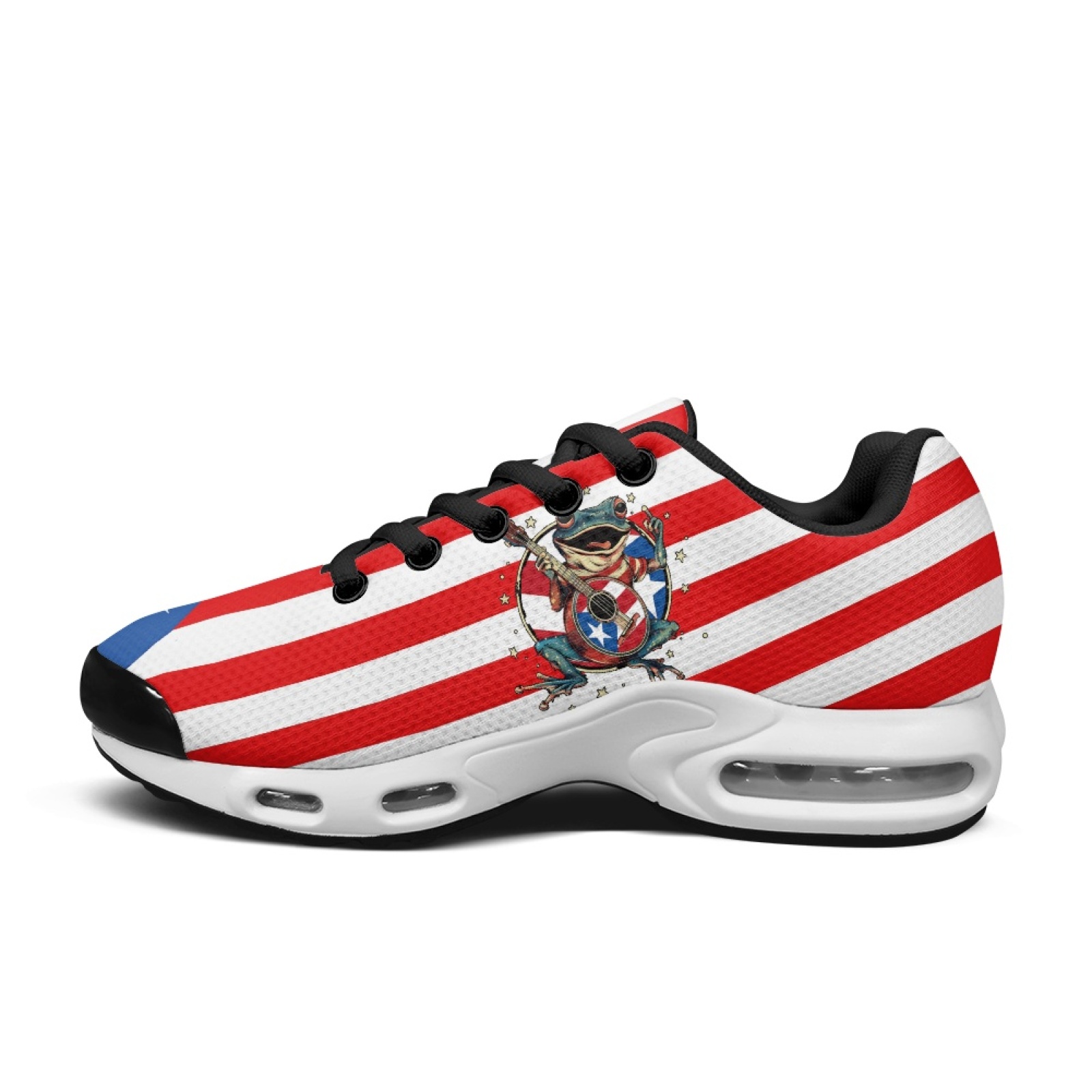 PENSTROLL Red White Blue Star  - Air Cushion Jogger Shoes Men review and price