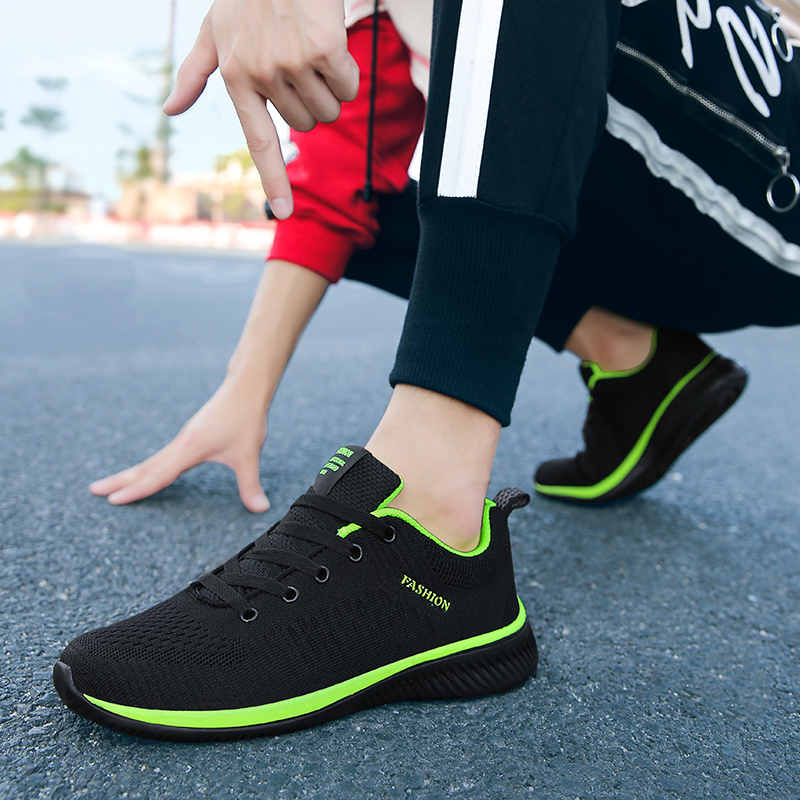 MAEDEF Athletic Shoes for Men  - Knit Fabric Lace Up Sneakers review and price