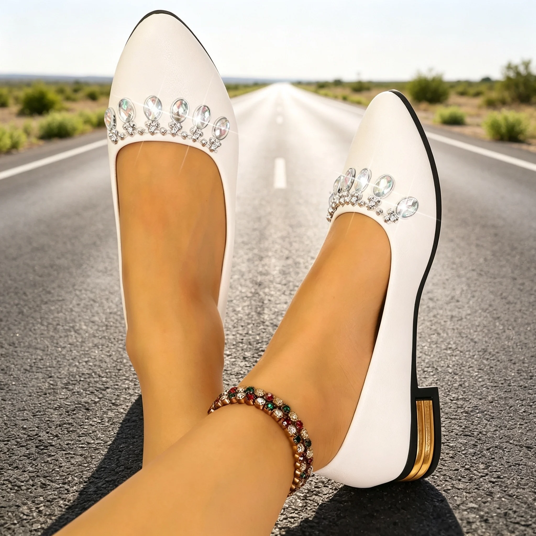 Women Flats Pointed Toe Ballet - Heels review and price