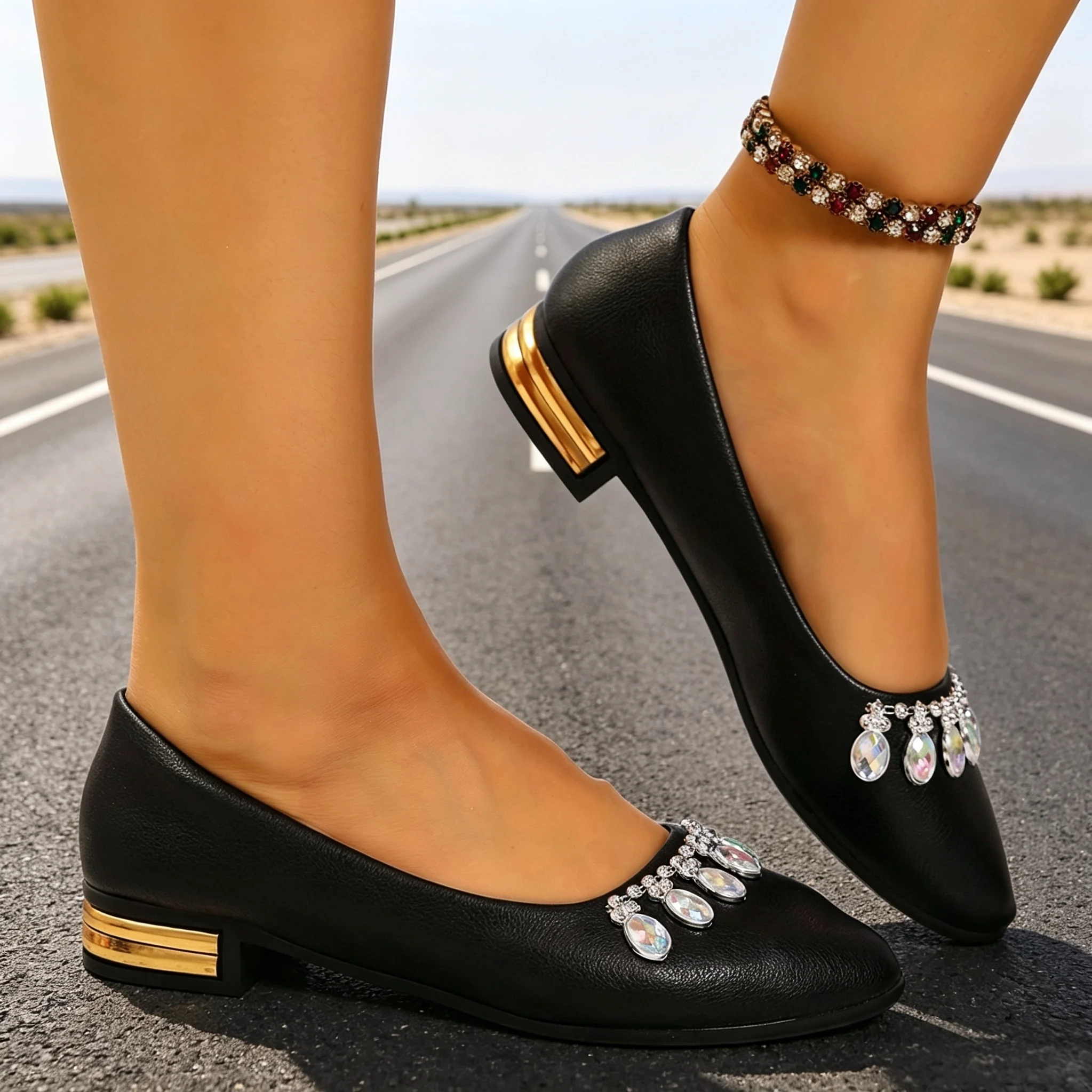 Women Flats Pointed Toe Ballet - Heels review and price