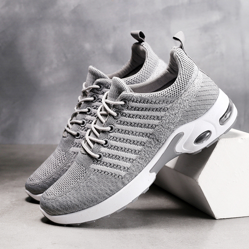 Men's Sneakers Knit Shoes Fash - Knit Fabric Lace Up Sneakers review and price