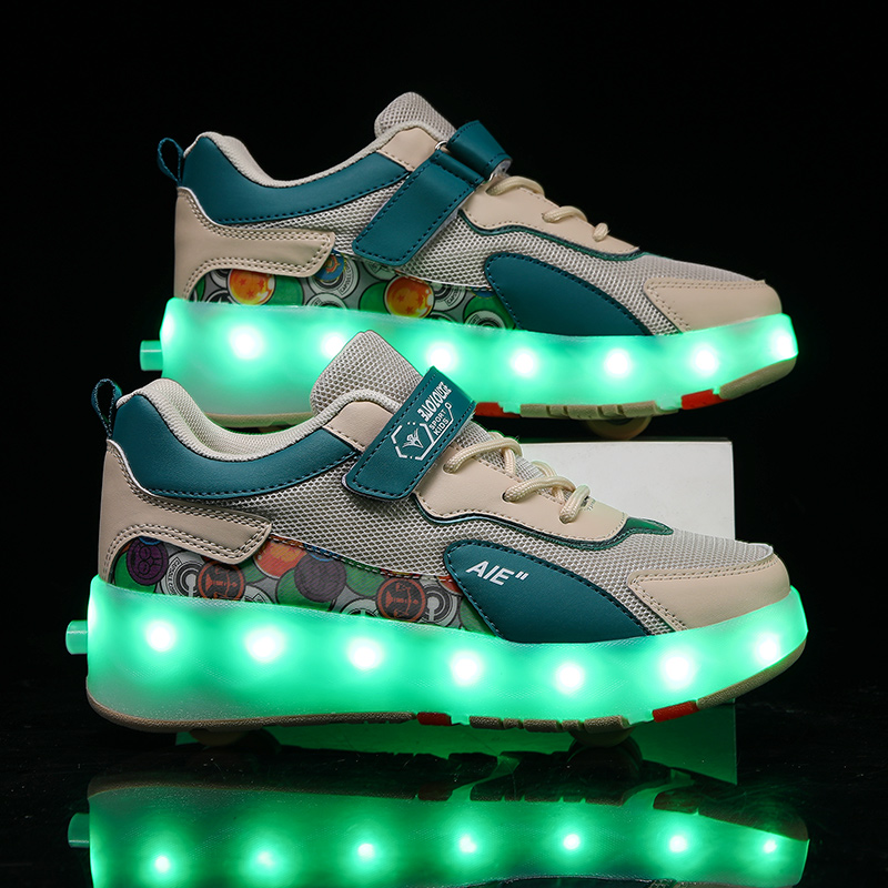 Youth Roller Shoes With 4 Whee - Running Shoes review and price