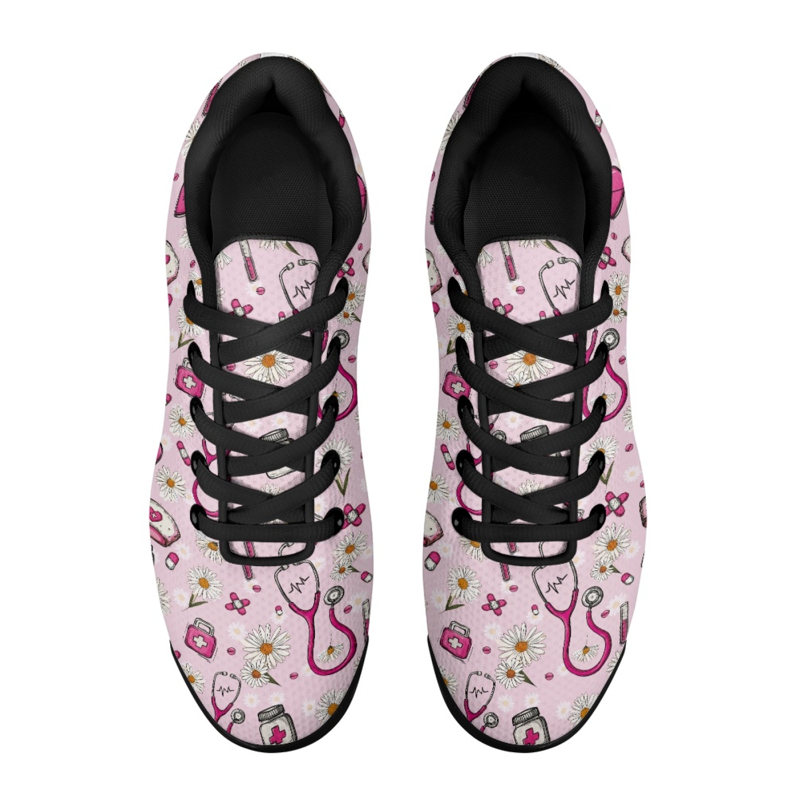 PENSTROLL Pink Daisy Hearts So - Air Cushion Jogger Shoes Men review and price