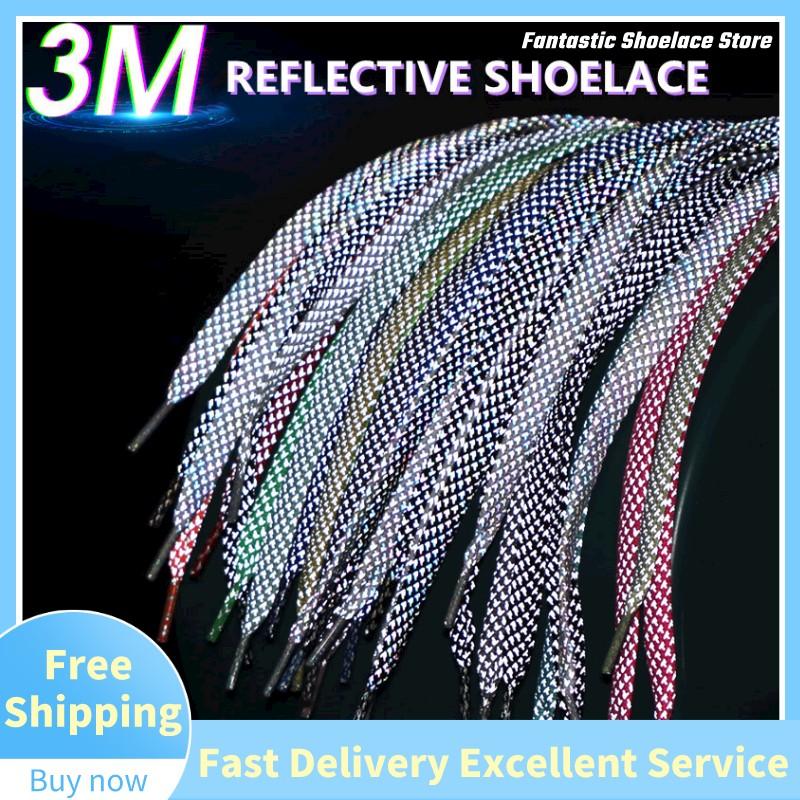 3M Reflective Shoelaces Flat   - Reflective Night Running Shoes review and price